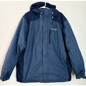 Columbia Coat Jacket Tipton Peak Omni Heat Omni Tech Insulated Men’s XXL Blue